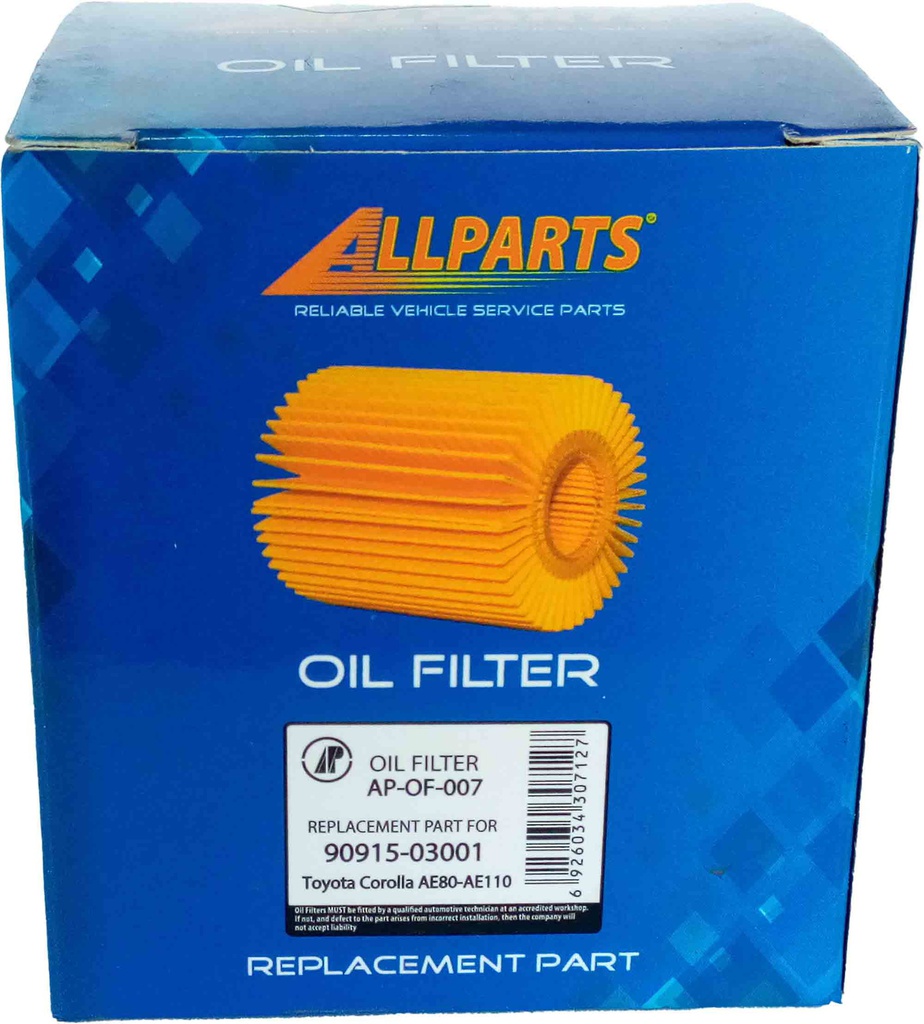 AP-OF-007 All Parts Oil Filter