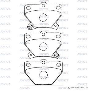 A2N007 Advics Brake Pads